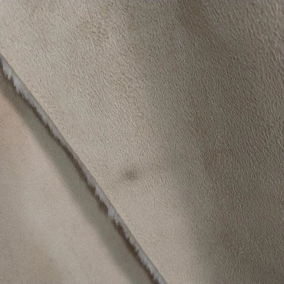 Fever Women's XL Cascade Collar Beige/Tan Knit Faux Suede & Sherpa Knit Jacket - Picture 4 of 13